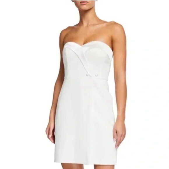 NWT Aidan Mattox Strapless Tuxedo Dress - Picture 1 of 4
